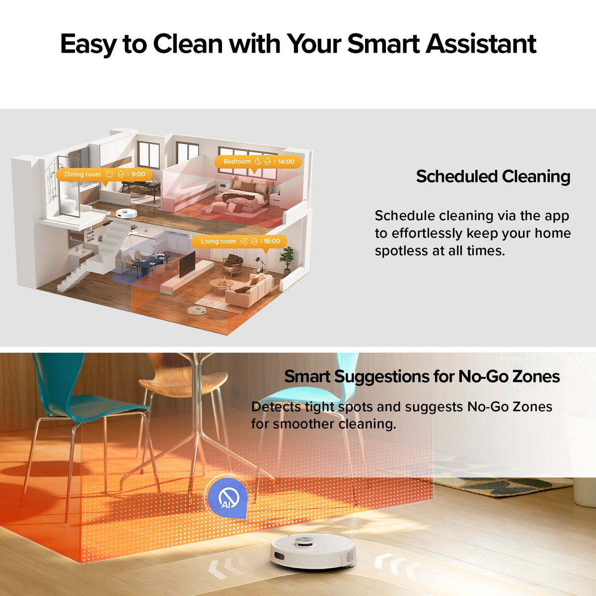 Roborock Q7 M5+ Robot Vacuum and Mop 10000Pa