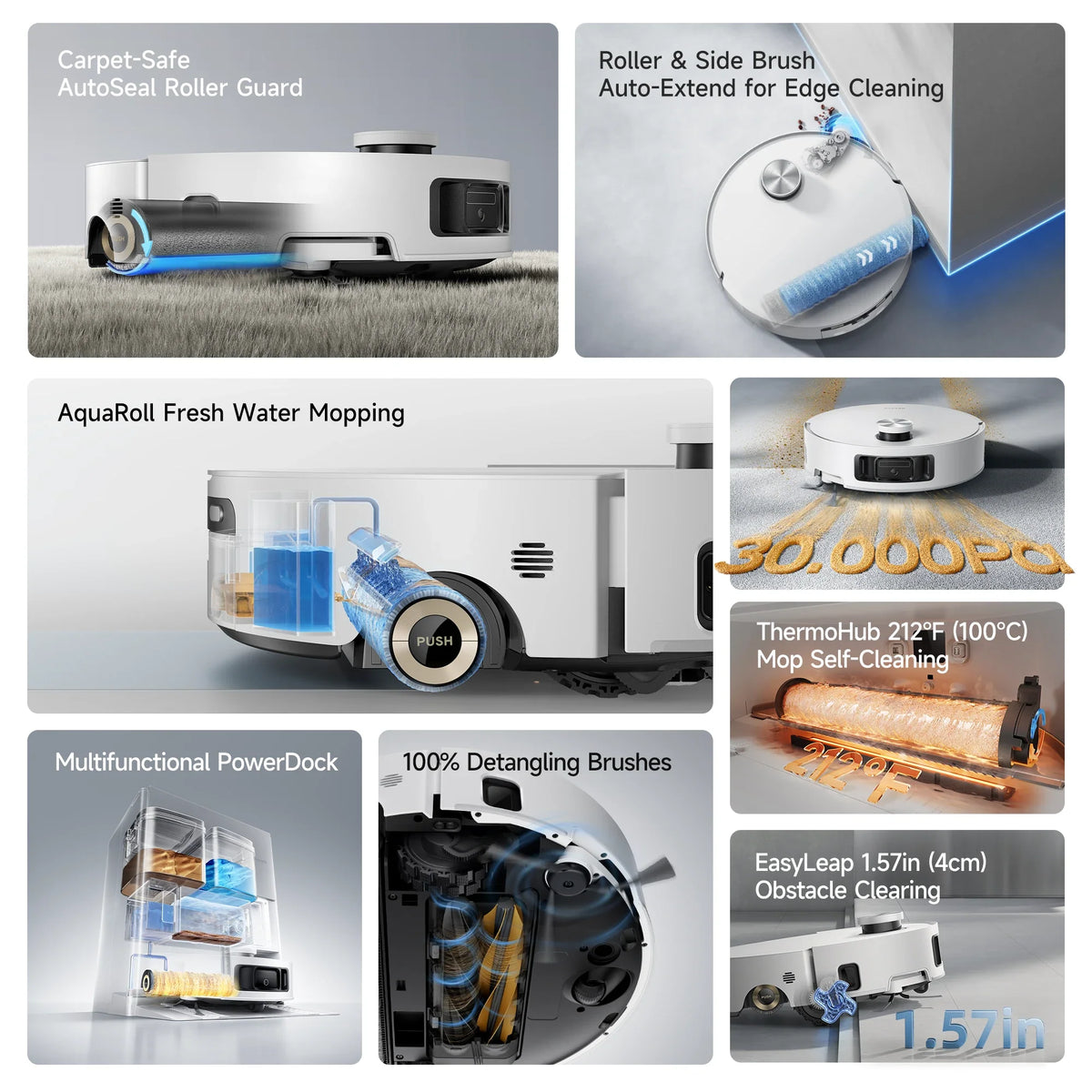 Dreame Aqua10 Roller AE Robot Vacuum and Mop 30000Pa