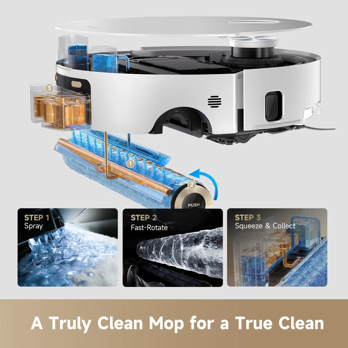 Dreame Aqua10 Roller AE Robot Vacuum and Mop 30000Pa