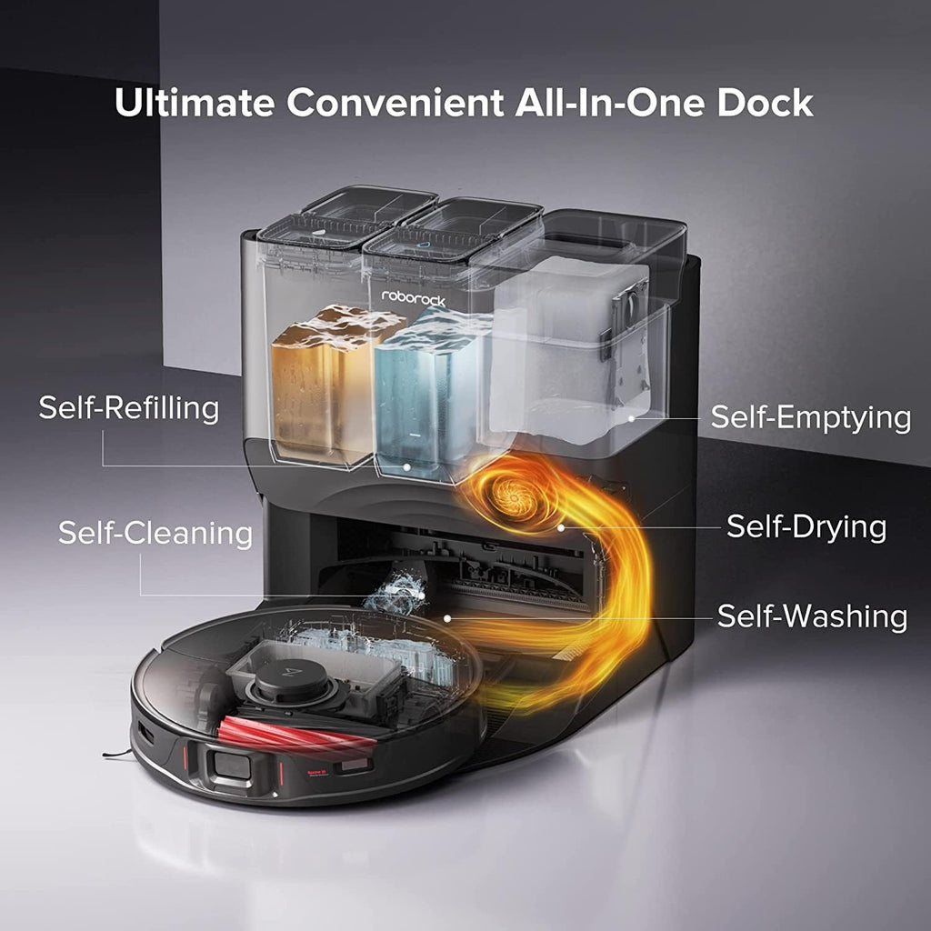 Roborock S8 Pro Ultra Robot Vacuum and Mop Black