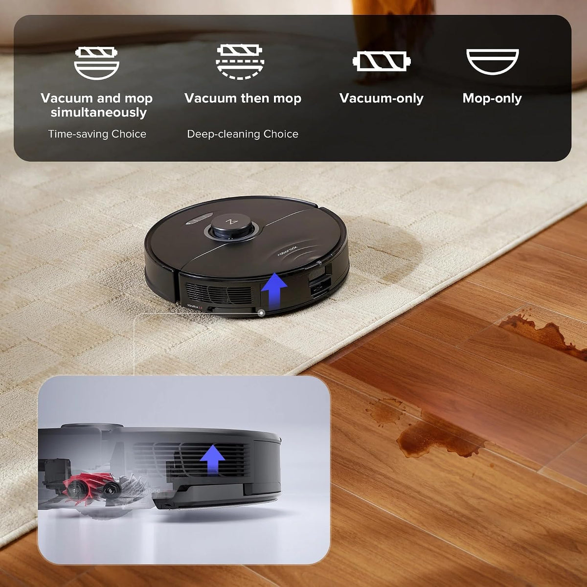 Roborock S8 Pro Ultra Robot Vacuum and Mop Black